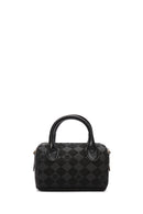 Women's Black Long Strap Printed Crossbody Bag | Derimod