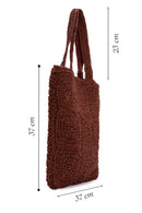 Women's Orange Knitted Shoulder Bag | Derimod