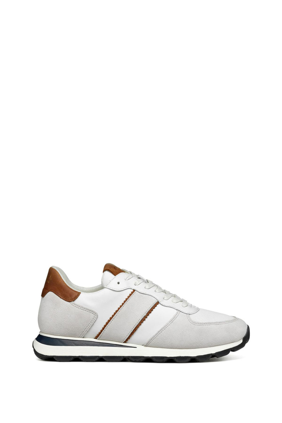 Geox Men's White Spherica Lace-up Leather Sneaker U3612A02211C1216 | Derimod
