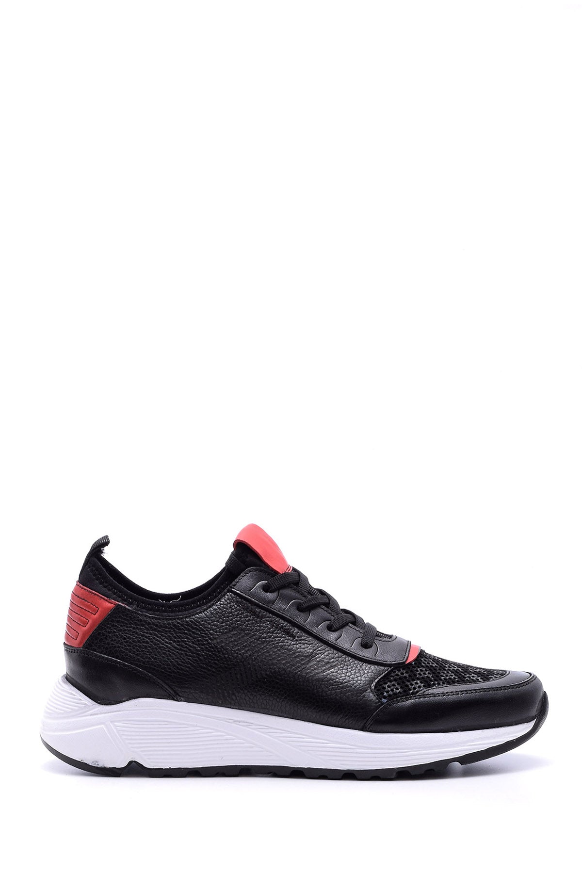 Men's High-Sole Leather Sneaker 19SFD309714 | Derimod