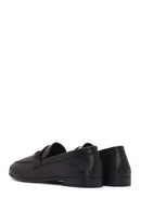 Women's Black Leather Loafer | Derimod