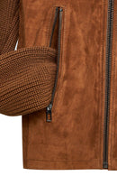 Marcus Men's Brown Suede Leather Jacket | Derimod