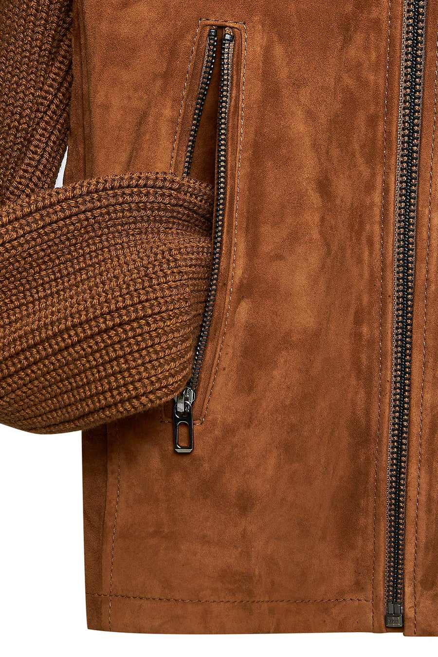Marcus Men's Brown Suede Leather Jacket