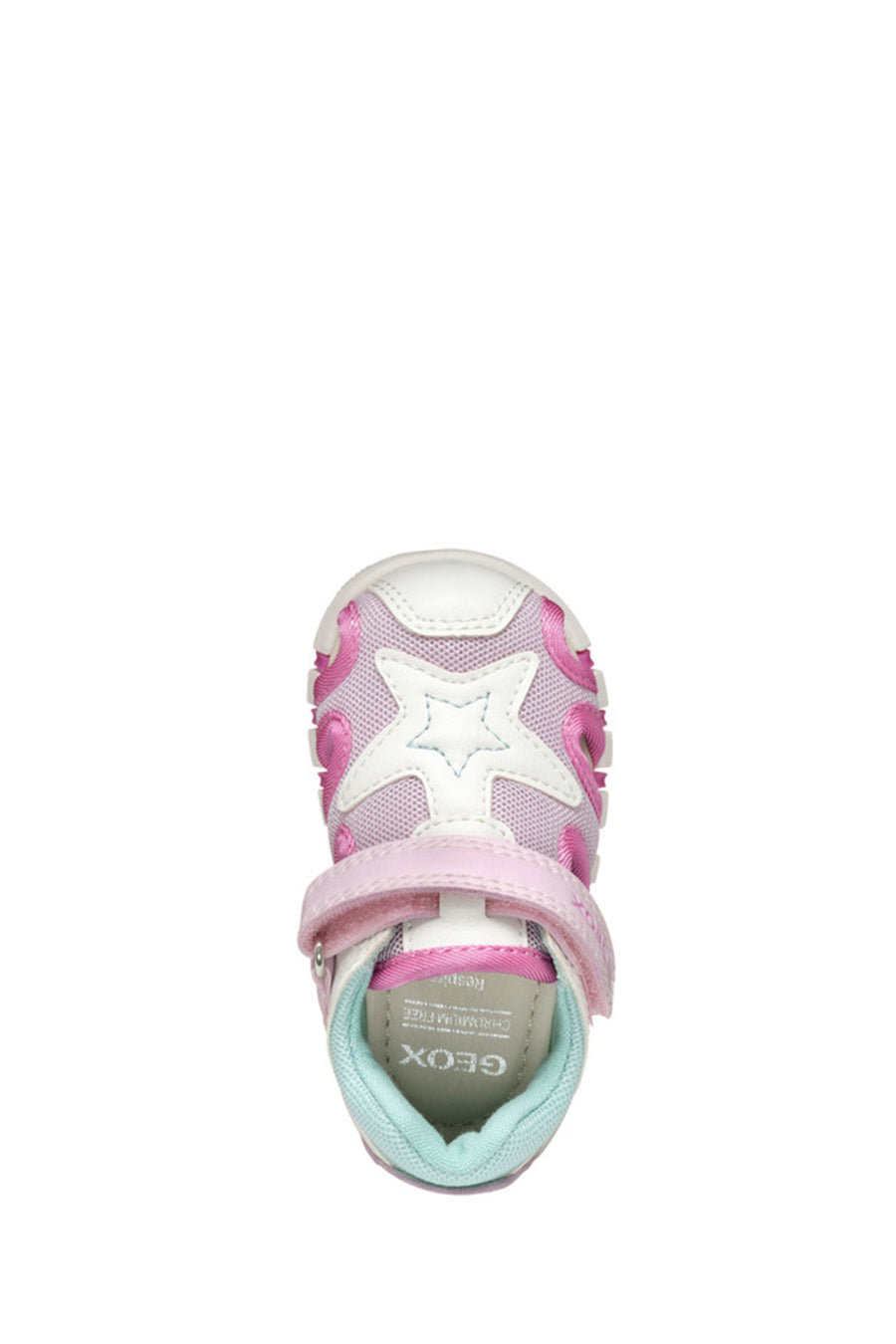 Geox Kız Bebek Beyaz B Sandal Iupidoo A - Synt + Mesh Bantlı Kumaş Sandalet