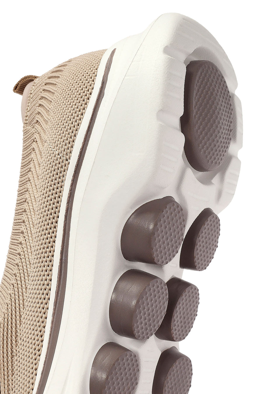 Derimod Zero Women's Beige Fabric Thick Soled Sneakers