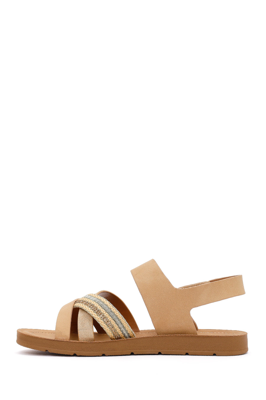 Women's Tan Strappy Sandals