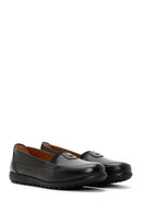 Women's Black Leather Comfort Shoes | Derimod