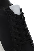 Men's Black Lace-up Leather Sneaker | Derimod