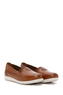 Women's Tan Leather Comfort Shoes | Derimod