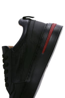 Men's Black Leather Sneaker | Derimod