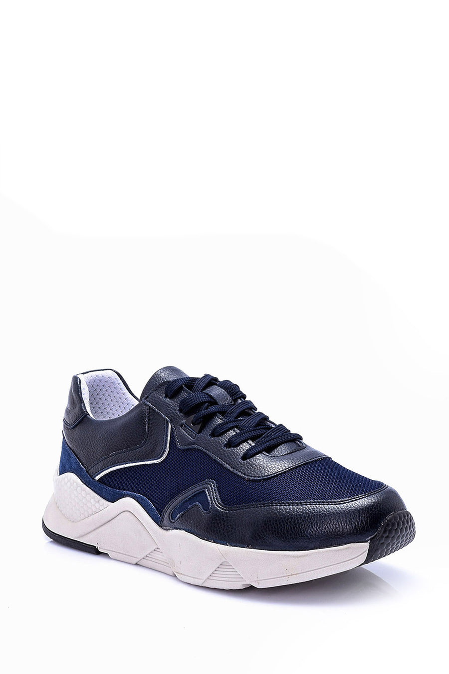 MEN'S HIGH-SOLE LEATHER SNEAKER
