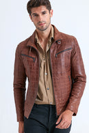 Dexter Men's Leather Jacket | Derimod