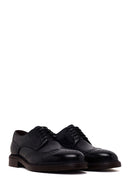 Male Black Lace-Up Leather Casual Shoes | Derimod