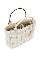 Women's Beige Long Strap Plush Handbag | Derimod