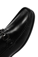 Men's Black Leather Casual Loafer | Derimod