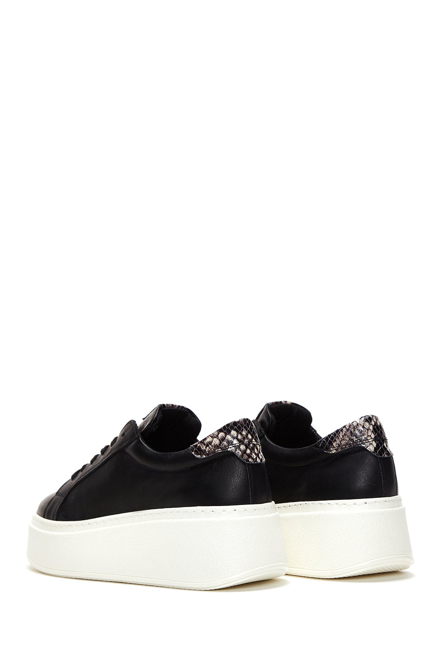 Women's Leather High Sole Sneaker