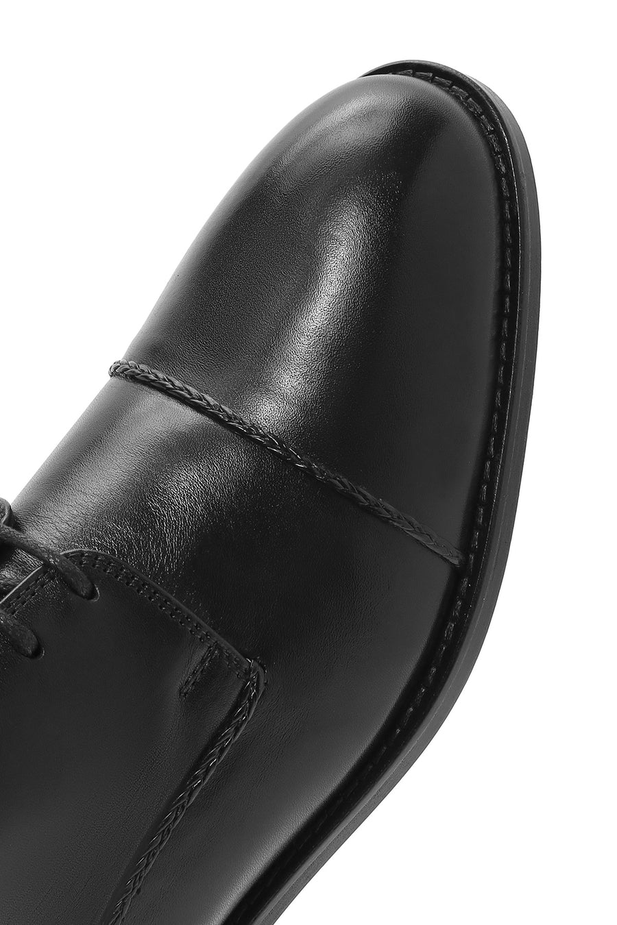 Men's Black Laced Leather Classic Shoes