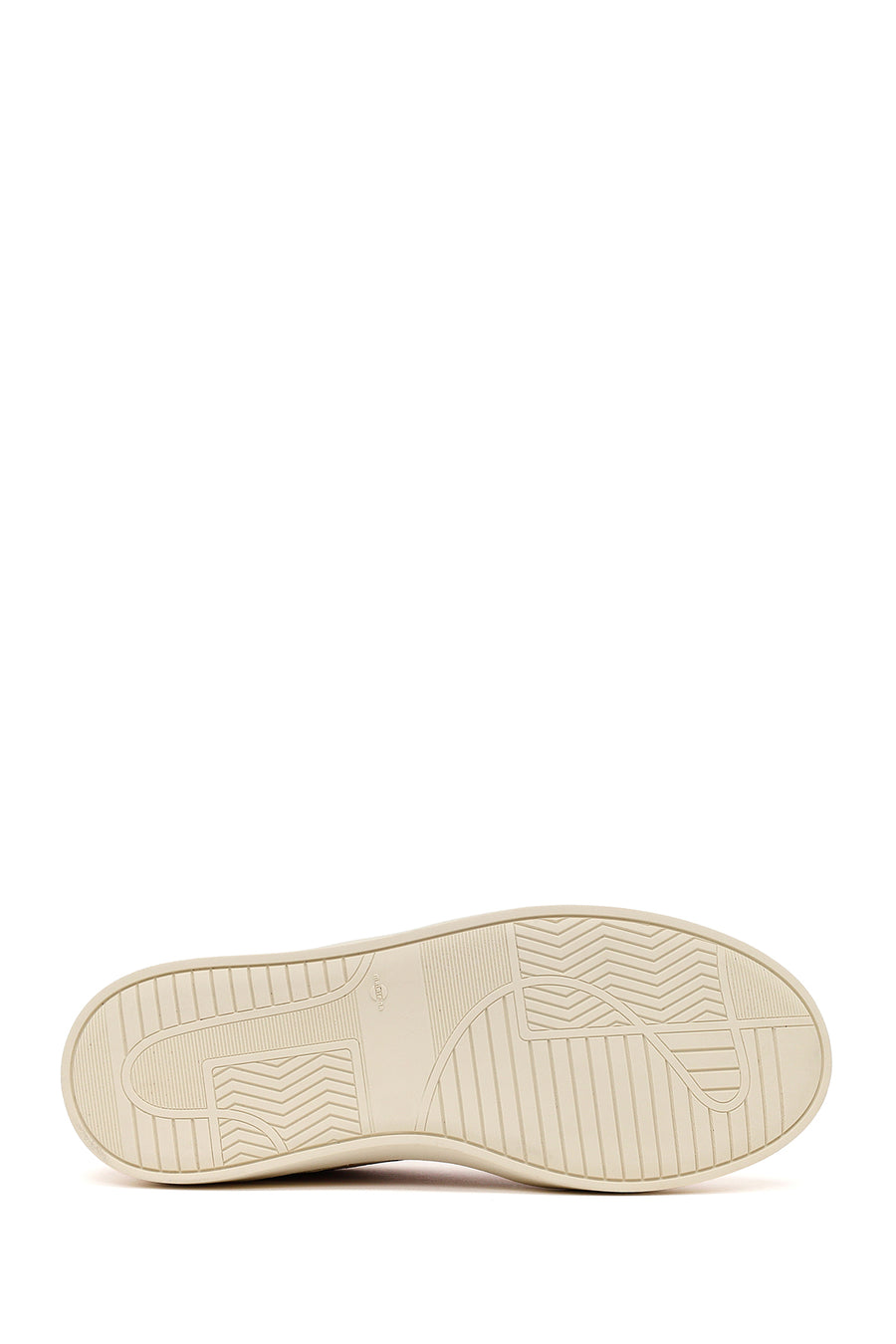 Woman Beige Lace-Up Suede Leather Sneaker