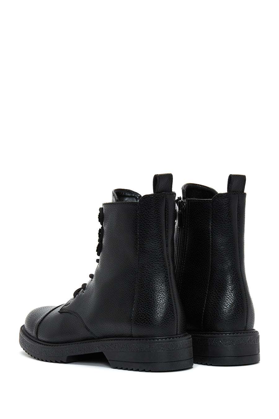 Women's Black Zippered Boots