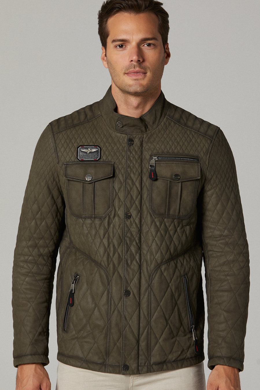 Asensio Men's Leather Jacket