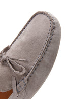 Men's Gray Suede Leather Casual Loafer | Derimod