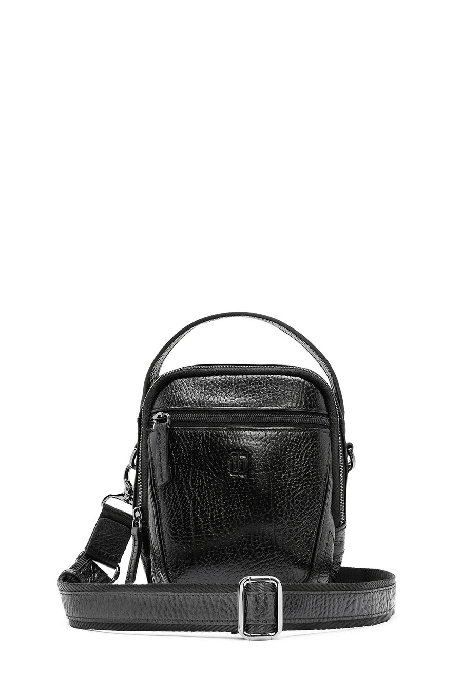 Men's Black Leather Messenger Bag 24WBD3603FT | Derimod