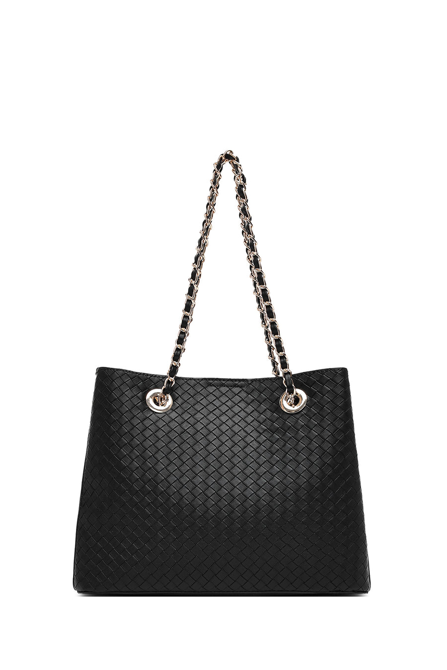 Women's Black Long Strap Printed Shoulder Bag