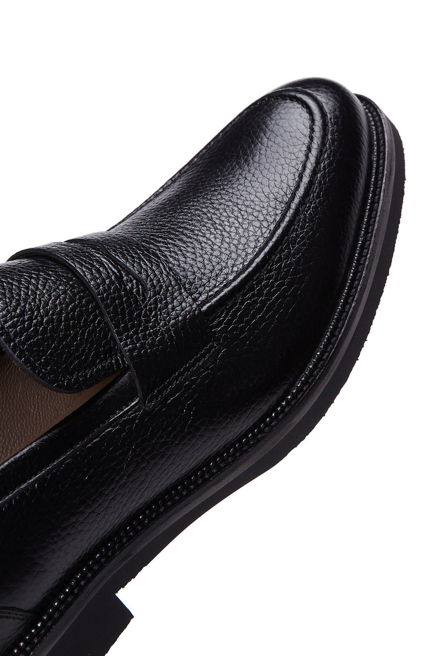 Men's Black Leather Casual Loafer