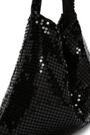 Women's Black Metal Patterned Shoulder Bag | Derimod