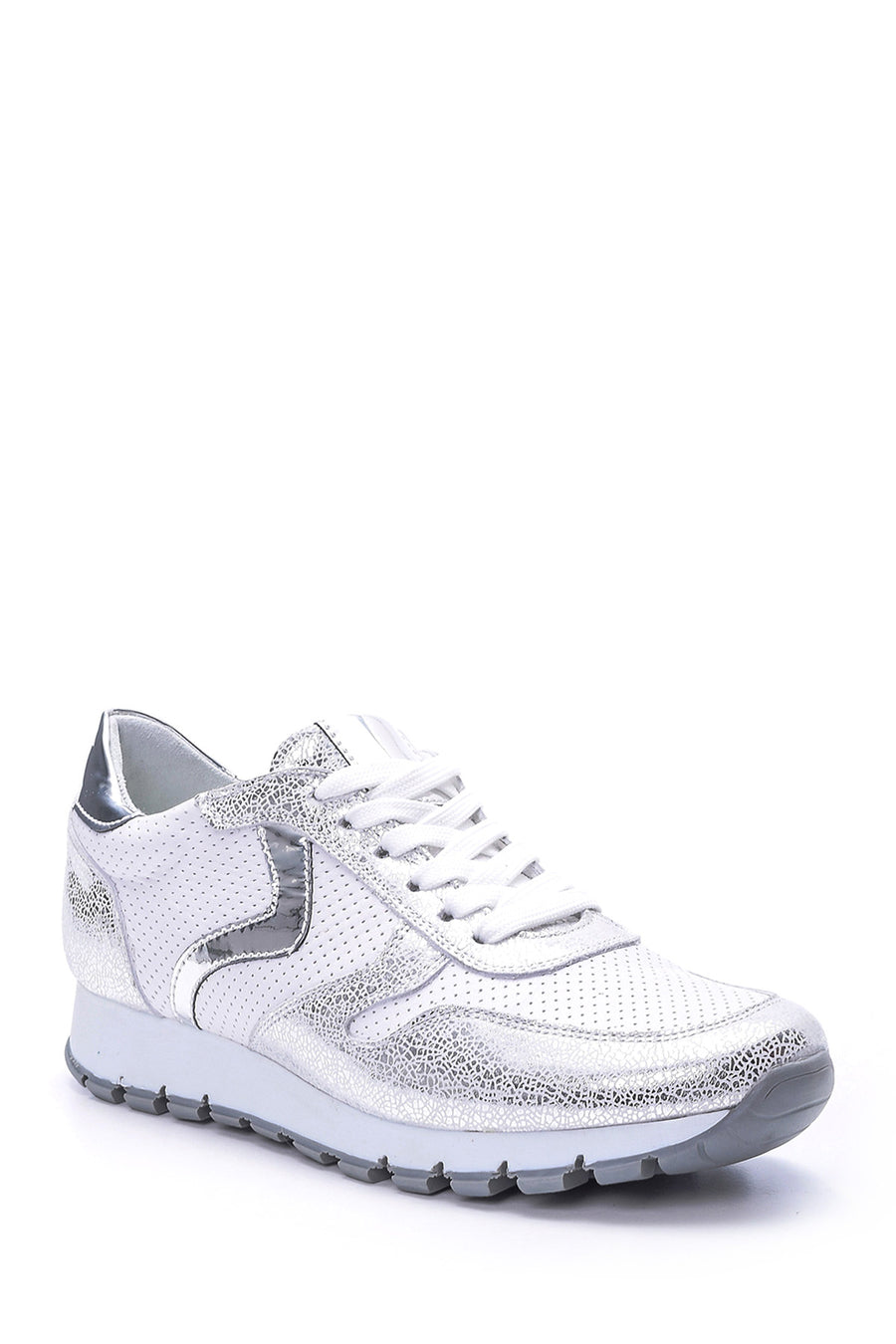 Women's Silver Detailed Sneaker