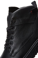 Men's Black Leather Casual Boots | Derimod