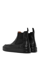 Men's Black Leather Chelsea Sports Boots | Derimod