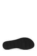 Women's Black Stone Slippers | Derimod