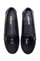 Kadın Zincirli Klasik Loafer | Derimod