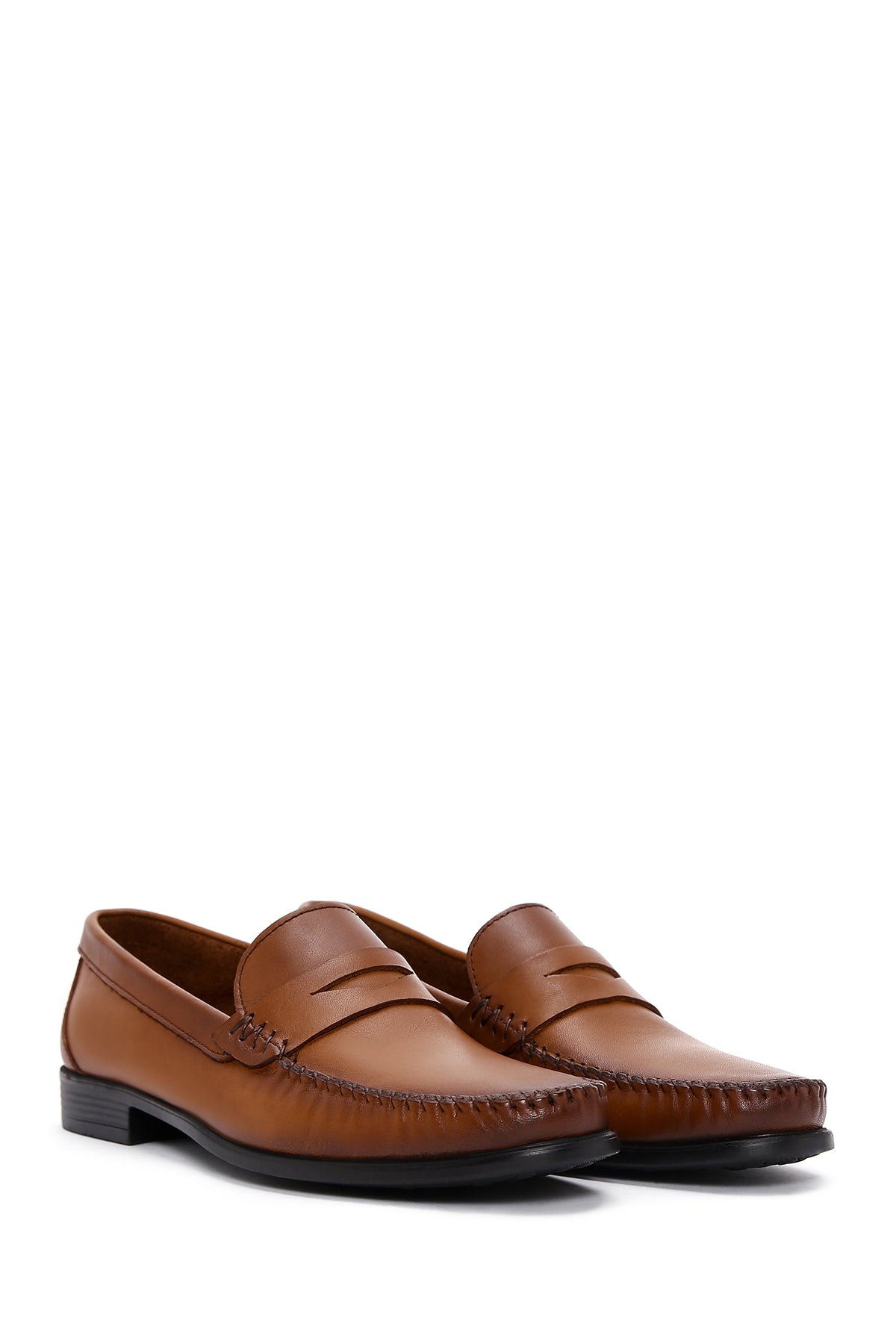 Erkek Taba Deri Casual Loafer