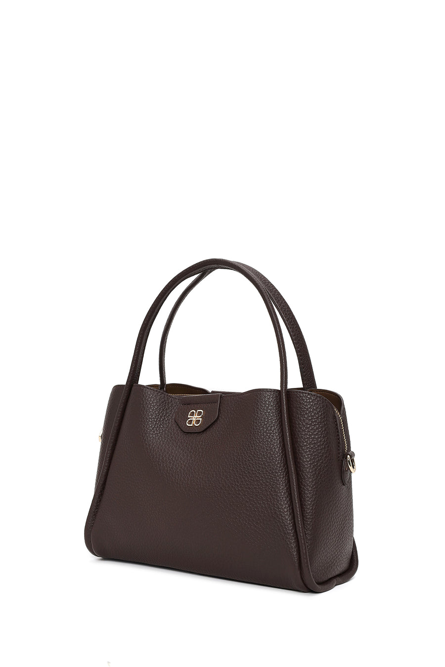 Woman Brown Long-Strap Shoulder Bag