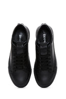 Women's Black Leather Sneaker | Derimod