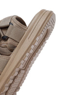Men's Beige Fabric Sandals | Derimod