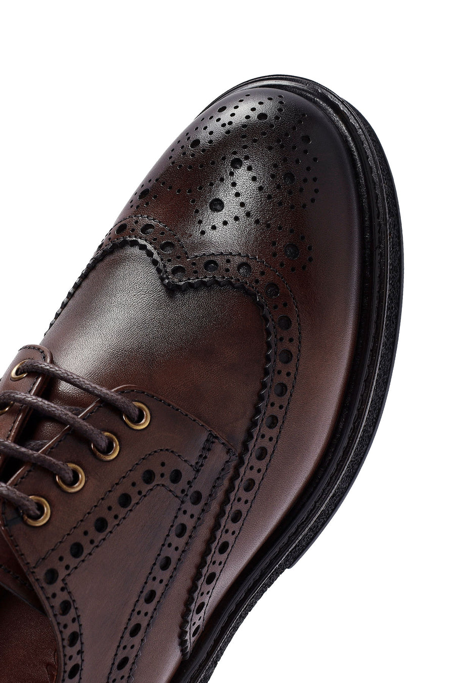 
Men's Brown Lace-Up Leather Casual Shoes
