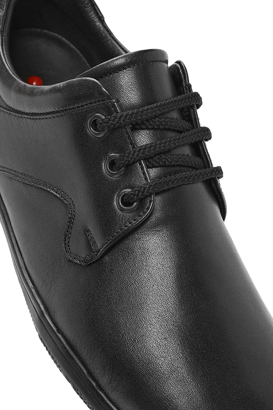 Men's Black Lace-up Leather Comfort Shoes