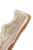 Men's Beige Nubuck Leather Casual Shoes | Derimod