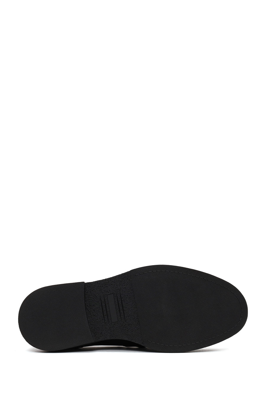 Male Black Buckled Leather Casual Loafer