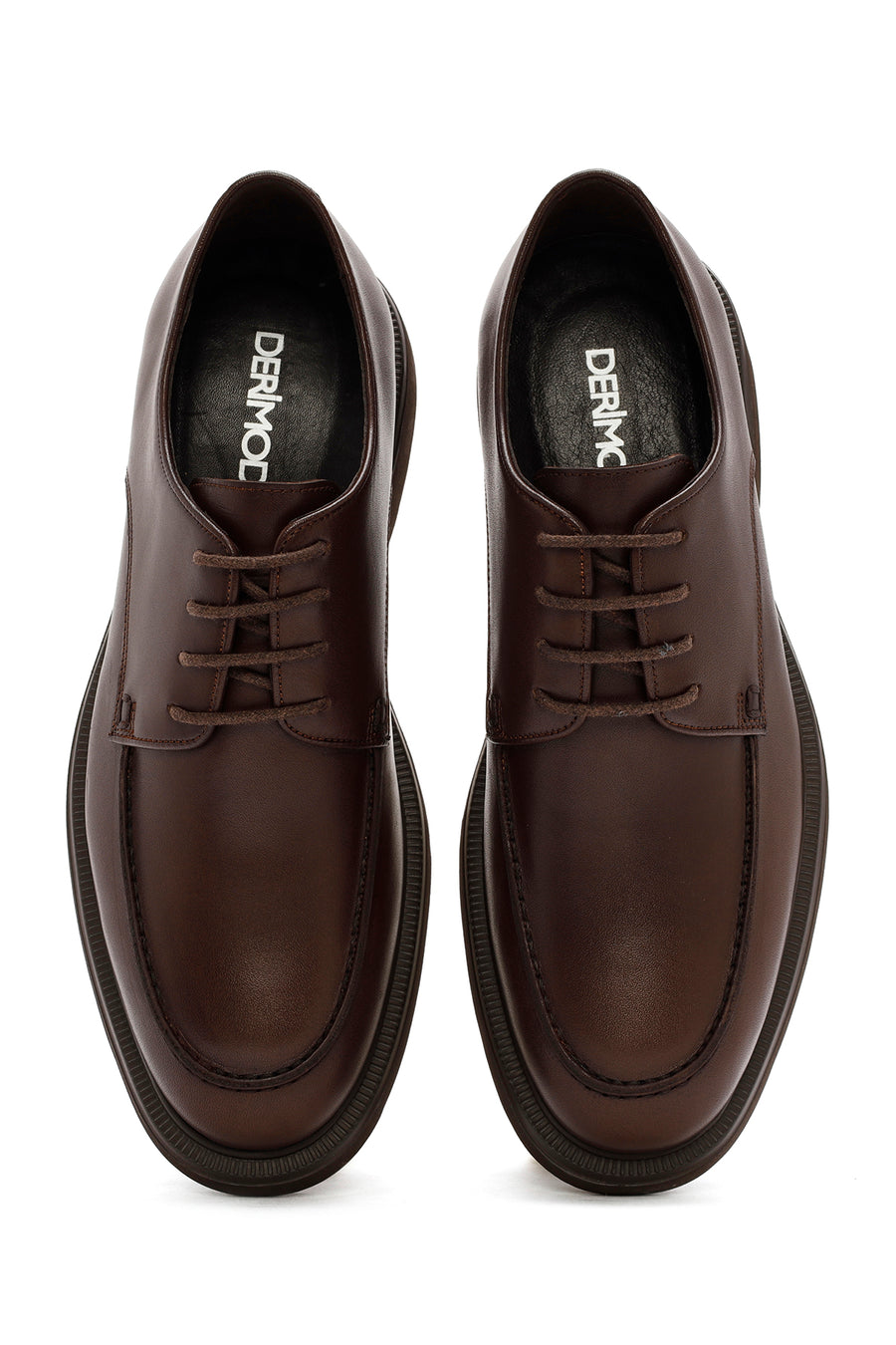 Men's Brown Lace-up Leather Casual Shoes