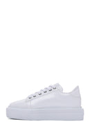 Women's White Stone Thick Soled Sneaker | Derimod