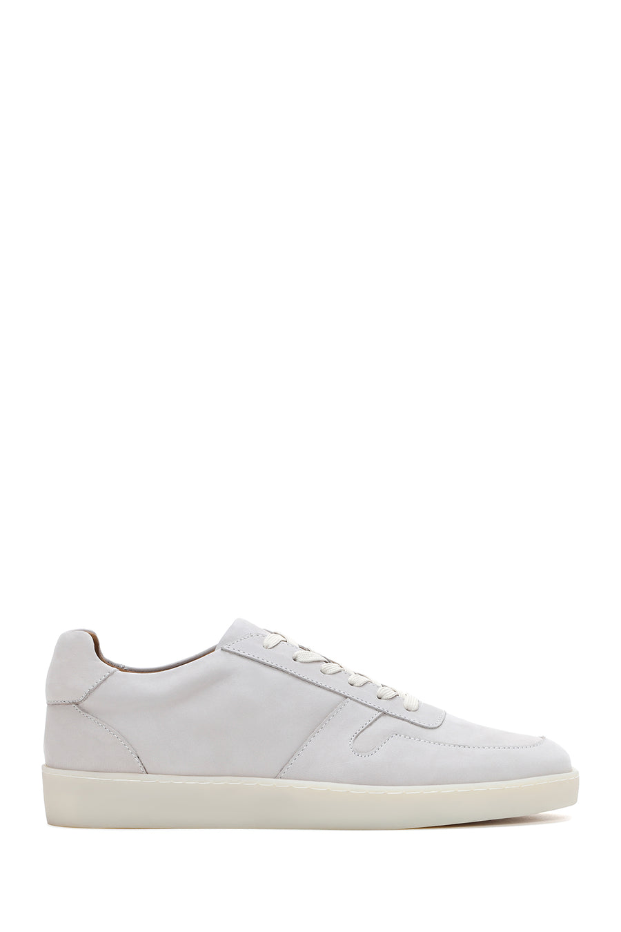 Men's Stone Color Nubuck Leather Sneaker 23SFD6108V3 | Derimod