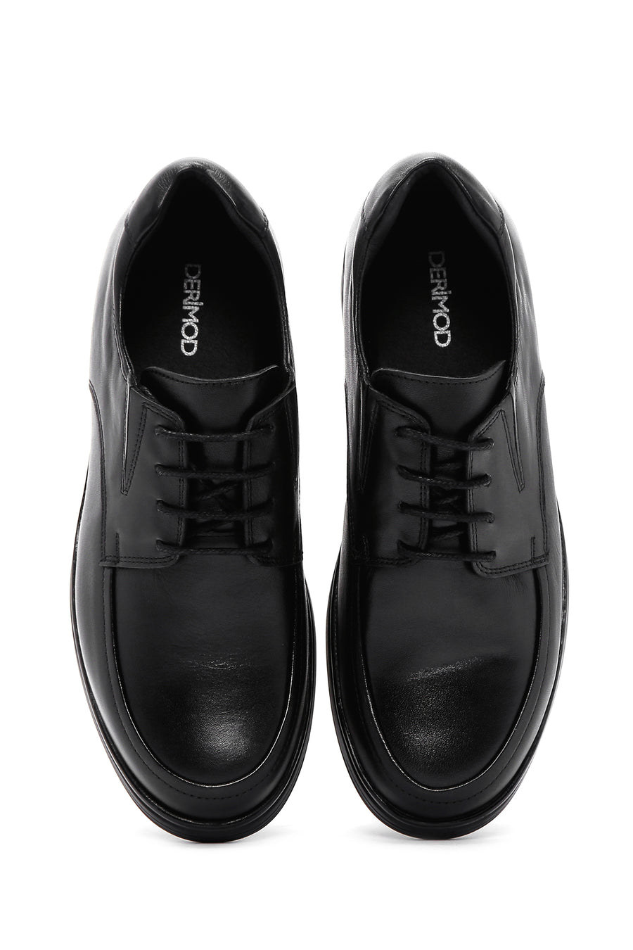 Men's Black Leather Casual Shoes