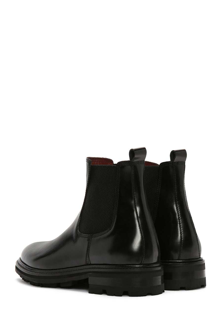 Men's Black Leather Chelsea Boots