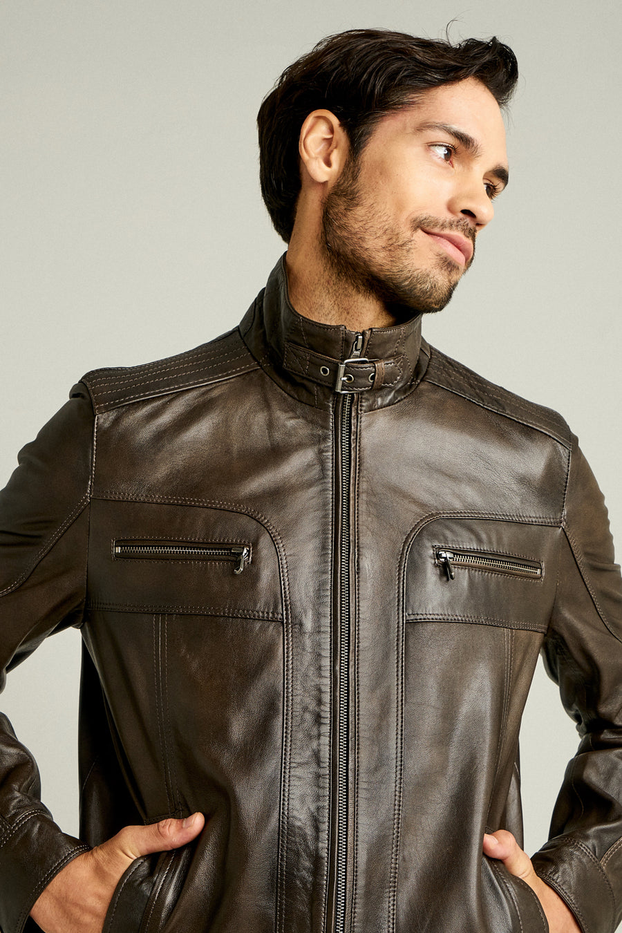 NICO MEN'S LEATHER JACKET