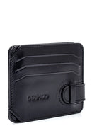 Men's Black Leather Card Holder | Derimod