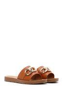 Women's Tan Slippers | Derimod